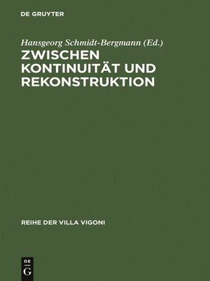 cover image of Zwischen Kontinuität und Rekonstruktion